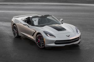 Chevrolet Corvette Stingray Jet Black Suede Design Convertible 2015 года